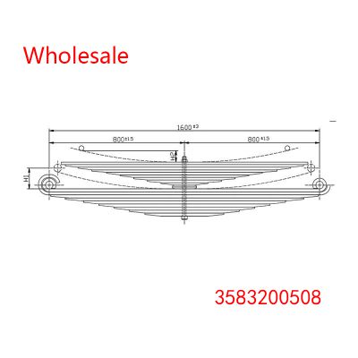 3583200508 Heavy Duty Vehicle Rear Wheel Spring Arm Wholesale For Mercedes Benz
