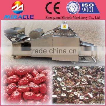 Dried olive slicing machine with vibrator machine of olive and red dates