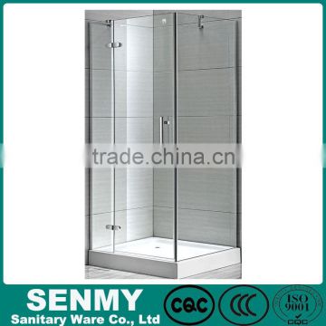 80x80/90x90 square 2 sided shower enclosure with acrylic tray