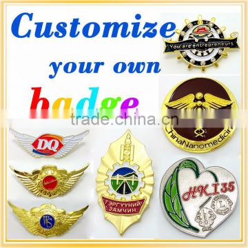 Professional metal sheriff star badge with CE certificate