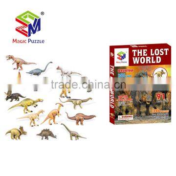 Made in China best selling jigsaw puzzle 3d dinosaur puzzle