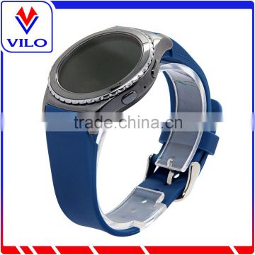 Blue Smart Watch Bracelet Silicon watch Band /Leather Strap Wristband For SAMSUNG GEAR S R750