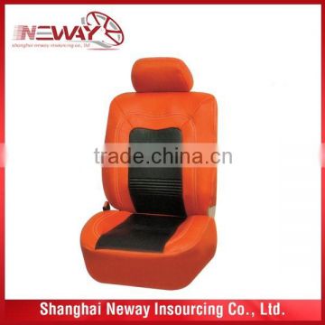 red leather car seat cover with your own design cover