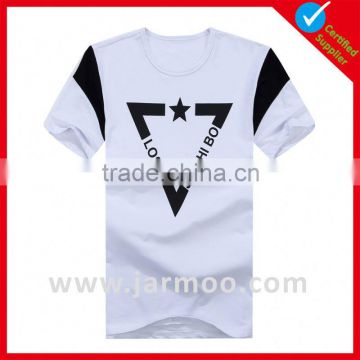 50% polyester and 50% cotton pure color screen print tee shirts