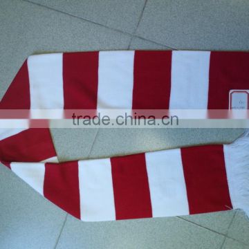 Customized soccer team knitted fans scarf