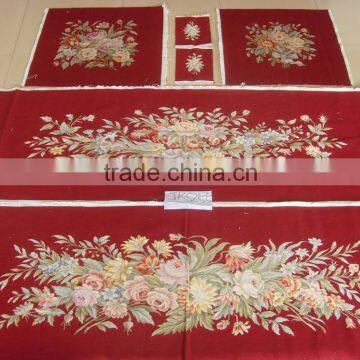 High grade handmade aubusson french style sofa cover set