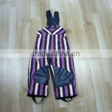 Children's Padding Colourful Stripe Gallus Trousers