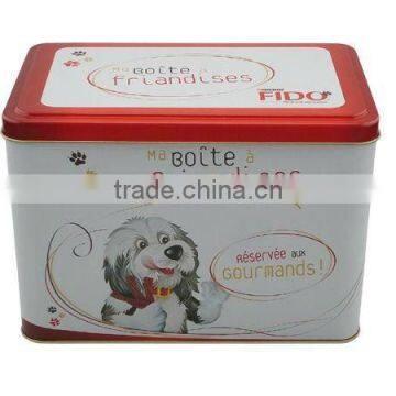 Rectangular customized metal tin boxes gift tin boxes