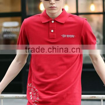 jiangxi cool custom silk sreen printing mens polo shirt 100% cotton custom shirt