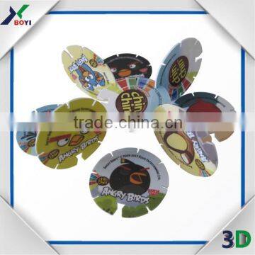 Chinese factory Tazo Card/3D Customized Pogs/Plastic PP Tazos/Pogs