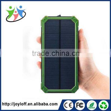 Factory promotion price portable mobile solar 15000mAh polymer ultra slim power bank