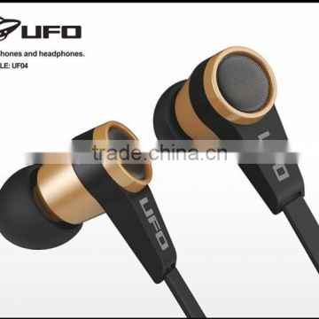 cheap factory supply flat cable in-ear stereo earphone
