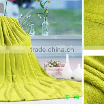 solid coral fleece blanket oem