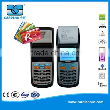 13.56MHz ISO14443 Type A Prepaid card offline payment machine with thermal printer with uniprocessor