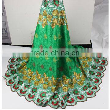 2016 Haniye fashion bazin riche dresses ankara fabric dress embroidery design women's dresses