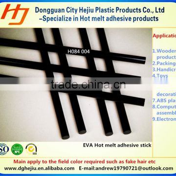 Black hot melt adhesive&glue stick for hair and clothing products adhesives