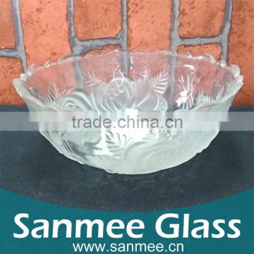 Hot Sale Clear Glass Bowl Glass Punch Salad Bowl