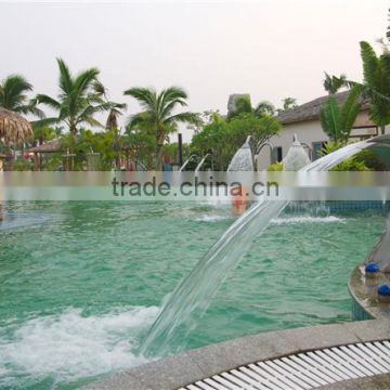 High quality customized swimming pool waterfall, swimming pool spray nozzles, spa nozzles