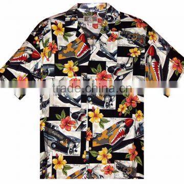 Mens 100% cotton long sleeve hawaiian casual check plaid flannel shirts