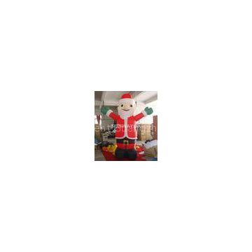 Santa Claus Jr Inflatable Advertising Model With LED Light / Christmas Celebrations