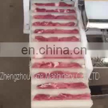 automatic meat bbq skewer machine | beef meat wear string machine on hot sale