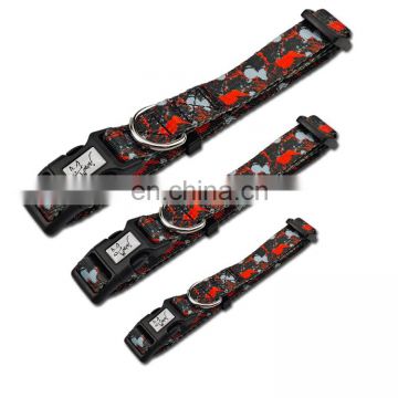 Outdoor and indoor sporty graffiti high-end sublimation durable dog collar