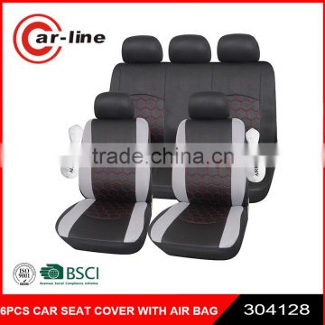 2016 NEW BASI 6PCS POLYESTER CAR SEAT COVER SET WITH AIR BAG                        
                                                Quality Choice