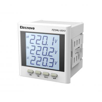 PZ194U-9SY3 3 phase lcd digital display ac voltmeter with relay output