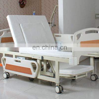 Uniontech Multifunctional Wheelchair Home Care Bed Electric Nursing Bed Steel Adjustable Collapsible Hospital Patient Beds