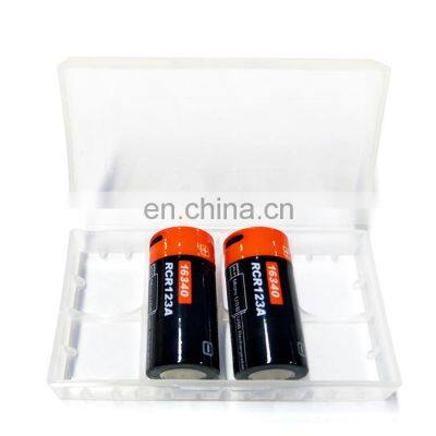 Manufacturer USB Port rechargeable 3.7V 650mAh 16340 CR123A li ion battery