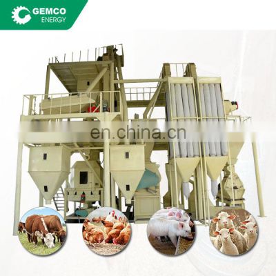 large scale 4 ton per hour chicken feed pellets production line