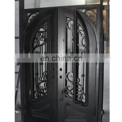 wrought iron double entry doors/storm doors