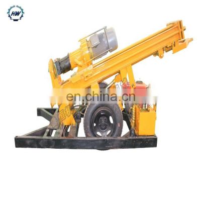 Pneumatic rock bolt water well drilling rig