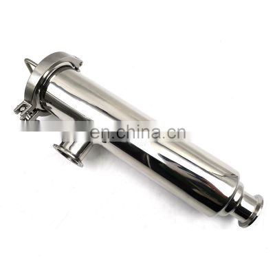 Food Grade Sanitary Stainless Steel Angle Type Clamp Water Pipe Filter Pipe Strainer