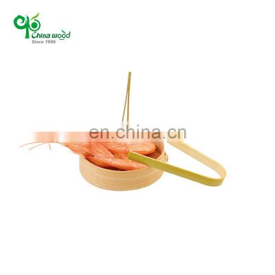 Yada Customized U Shape Bamboo Sushi Clip Mini Bamboo Tongs Bamboo Food Picking Tweezers for Kitchen