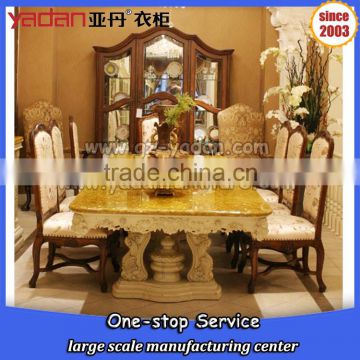 contemporary best price marble top wooden dinning table for sale                        
                                                Quality Choice