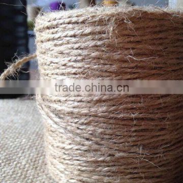 Wholesale Natural jute/hemp/line cone twine weaving yarn 50m 1000m