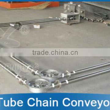 Stainless steel tube Chain Conveyor for conveying coffee bean