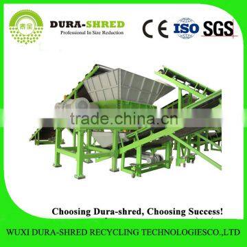 Dura-shred American standard waste tire shredder