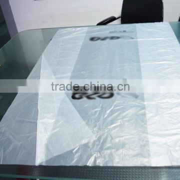 21cm side gusset big size transparent HDPE plastic recycled tyre tube bag with custom printing