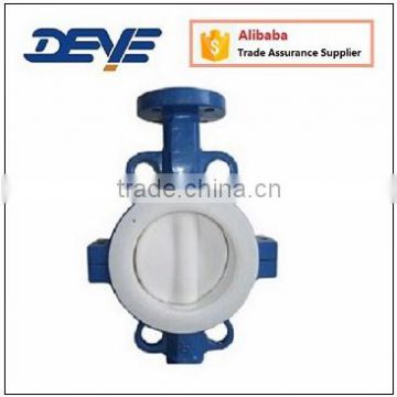 PTFE Cover Disc and Seat Butterfly Valve with Split Body Hydraulic