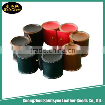 Top Factory in Guangzhou Handmade Leather Zipper Coin sorter purse