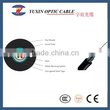 8 Fibers Single-mode Central Loose Tube Waterproof Outdoor Fiber Optic Cable(GYXTW)