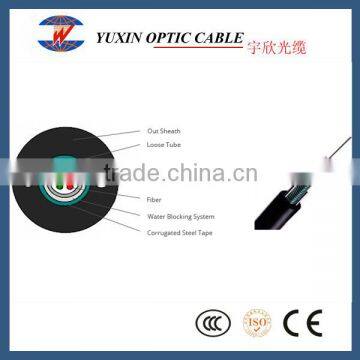 8 Fibers Single-mode Central Loose Tube Waterproof Outdoor Fiber Optic Cable(GYXTW)