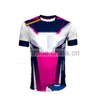 2016 custom top design fully sublimation soccer tshirt
