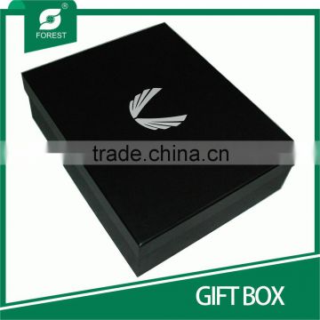 HIGH END SPOT UV VARNISHED CARDBOARD BLACK GIFT BOX