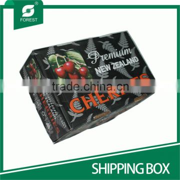 WAX-COATED CORRUGATED SHIPPING BOX FOR MOVING FRESH VEGETABLE AND FRUITS