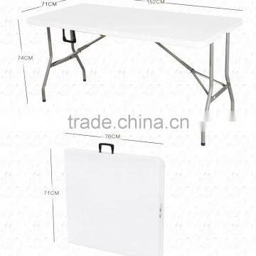 152CM Portable folding in half camping table