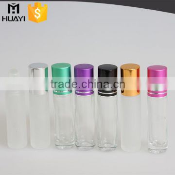 frosted glass 1/3 oz roll-on perfume bottle