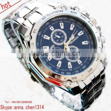 2013 new style geneva stainless steel back water-resistant watch